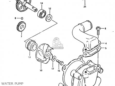 WATER PUMP - RM125 1981 (X)