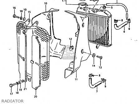 RADIATOR - RM125 1981 (X)