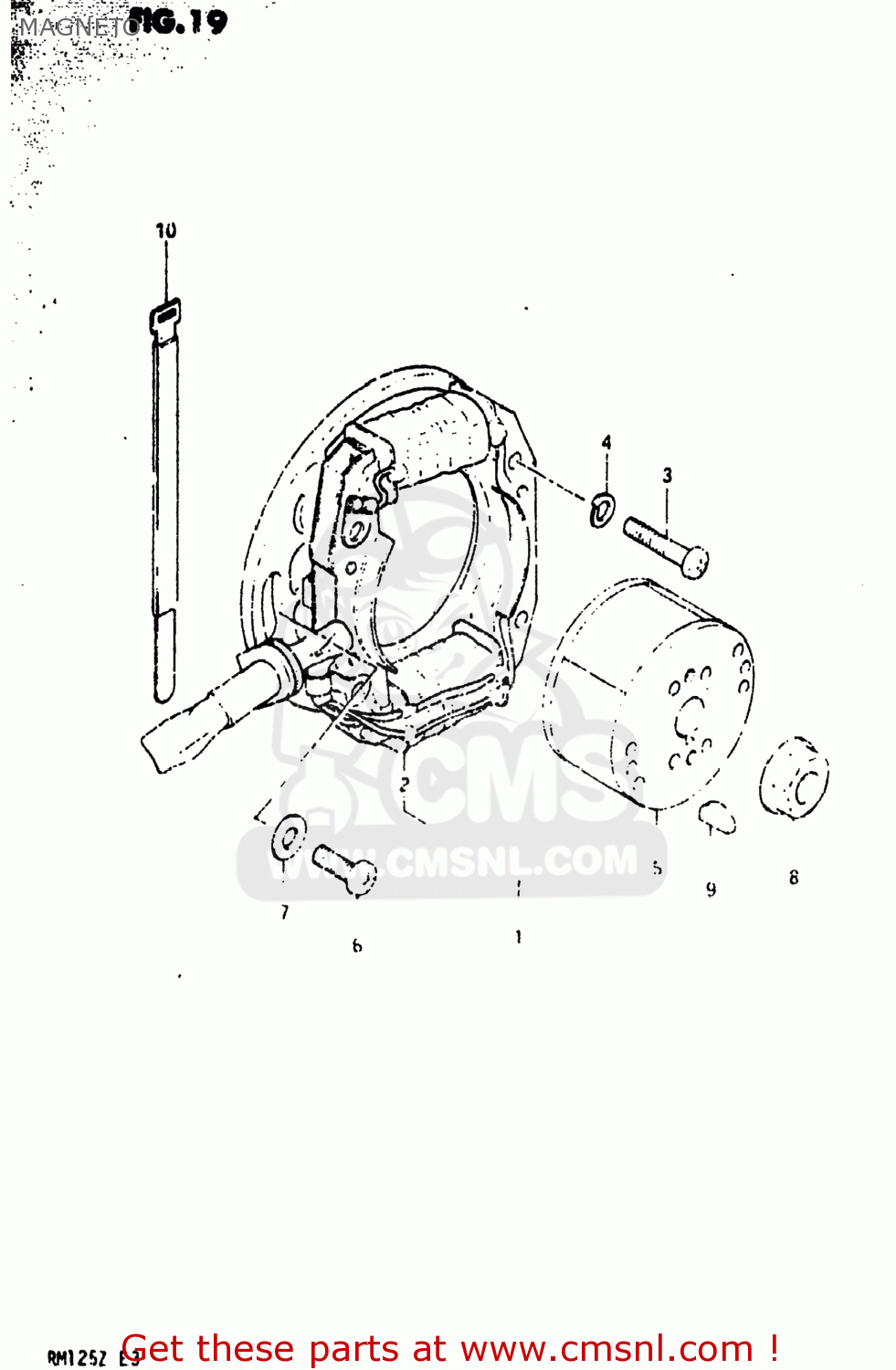 MAGNETO RM125 1982 (Z) USA (E03)