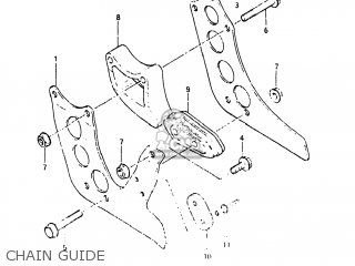 CHAIN GUIDE - RM125 1982 (Z) USA (E03)