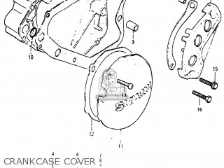 CRANKCASE COVER - RM125 1982 (Z) USA (E03)