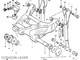 CUSHION LEVER - RM125 1982 (Z) USA (E03)