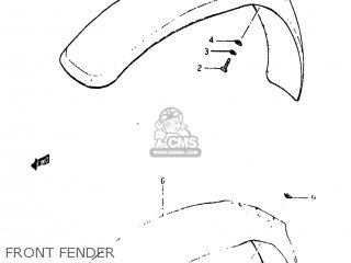 FRONT FENDER - RM125 1982 (Z) USA (E03)