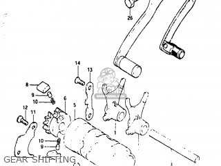 GEAR SHIFTING - RM125 1982 (Z) USA (E03)