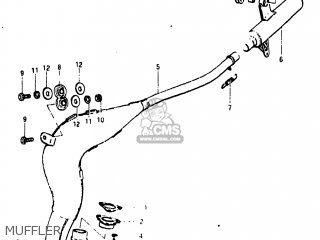 MUFFLER - RM125 1982 (Z) USA (E03)