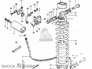 SHOCK ABSORBER - RM125 1982 (Z) USA (E03)