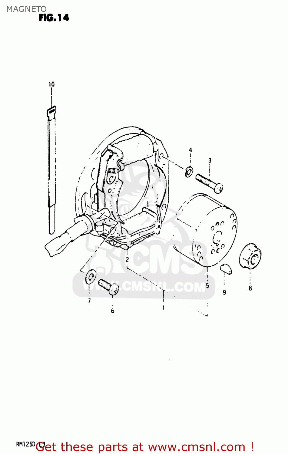 MAGNETO RM125 1983 (D) USA (E03)