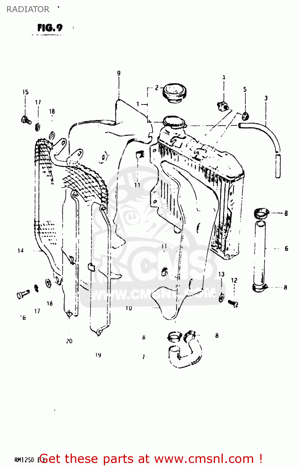 RADIATOR RM125 1983 (D) USA (E03)