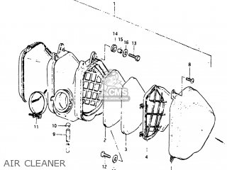 AIR CLEANER - RM125 1983 (D) USA (E03)