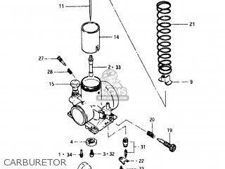 CARBURETOR - RM125 1983 (D) USA (E03)