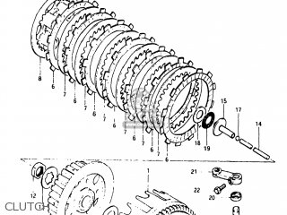 CLUTCH - RM125 1983 (D) USA (E03)