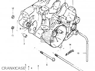 CRANKCASE - RM125 1983 (D) USA (E03)