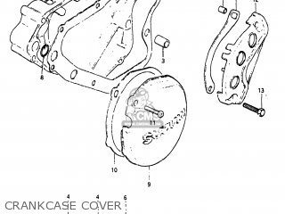 CRANKCASE COVER - RM125 1983 (D) USA (E03)