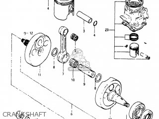 CRANKSHAFT - RM125 1983 (D) USA (E03)