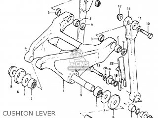 CUSHION LEVER - RM125 1983 (D) USA (E03)