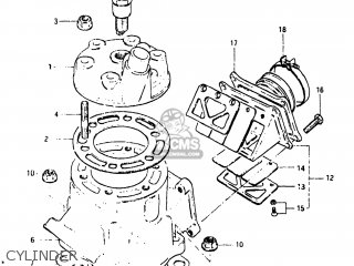 CYLINDER - RM125 1983 (D) USA (E03)