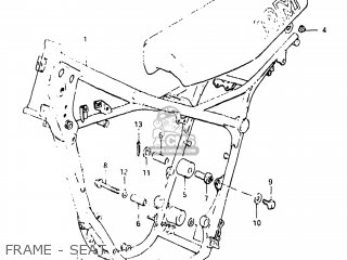 FRAME - SEAT - RM125 1983 (D) USA (E03)