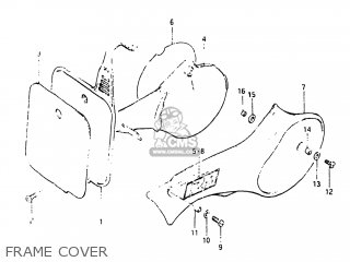 FRAME COVER - RM125 1983 (D) USA (E03)