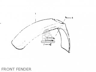 FRONT FENDER - RM125 1983 (D) USA (E03)