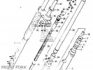 FRONT FORK - RM125 1983 (D) USA (E03)