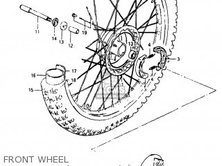 FRONT WHEEL - RM125 1983 (D) USA (E03)