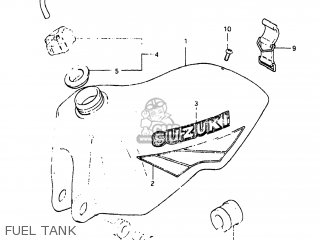FUEL TANK - RM125 1983 (D) USA (E03)