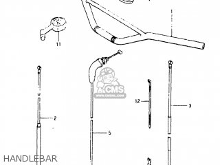 HANDLEBAR - RM125 1983 (D) USA (E03)