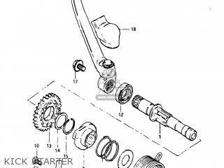 KICK STARTER - RM125 1983 (D) USA (E03)