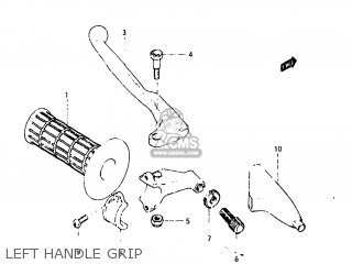 LEFT HANDLE GRIP - RM125 1983 (D) USA (E03)