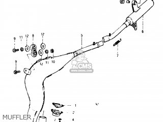 MUFFLER - RM125 1983 (D) USA (E03)