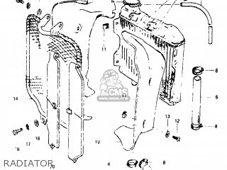RADIATOR - RM125 1983 (D) USA (E03)