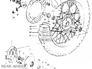 REAR WHEEL - RM125 1983 (D) USA (E03)