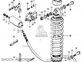 SHOCK ABSORBER - RM125 1983 (D) USA (E03)