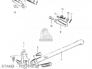 STAND - FOOTREST - RM125 1983 (D) USA (E03)