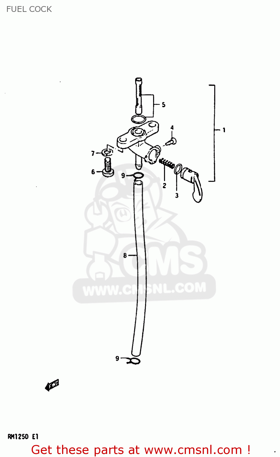 FUEL COCK RM125 1983 (D)