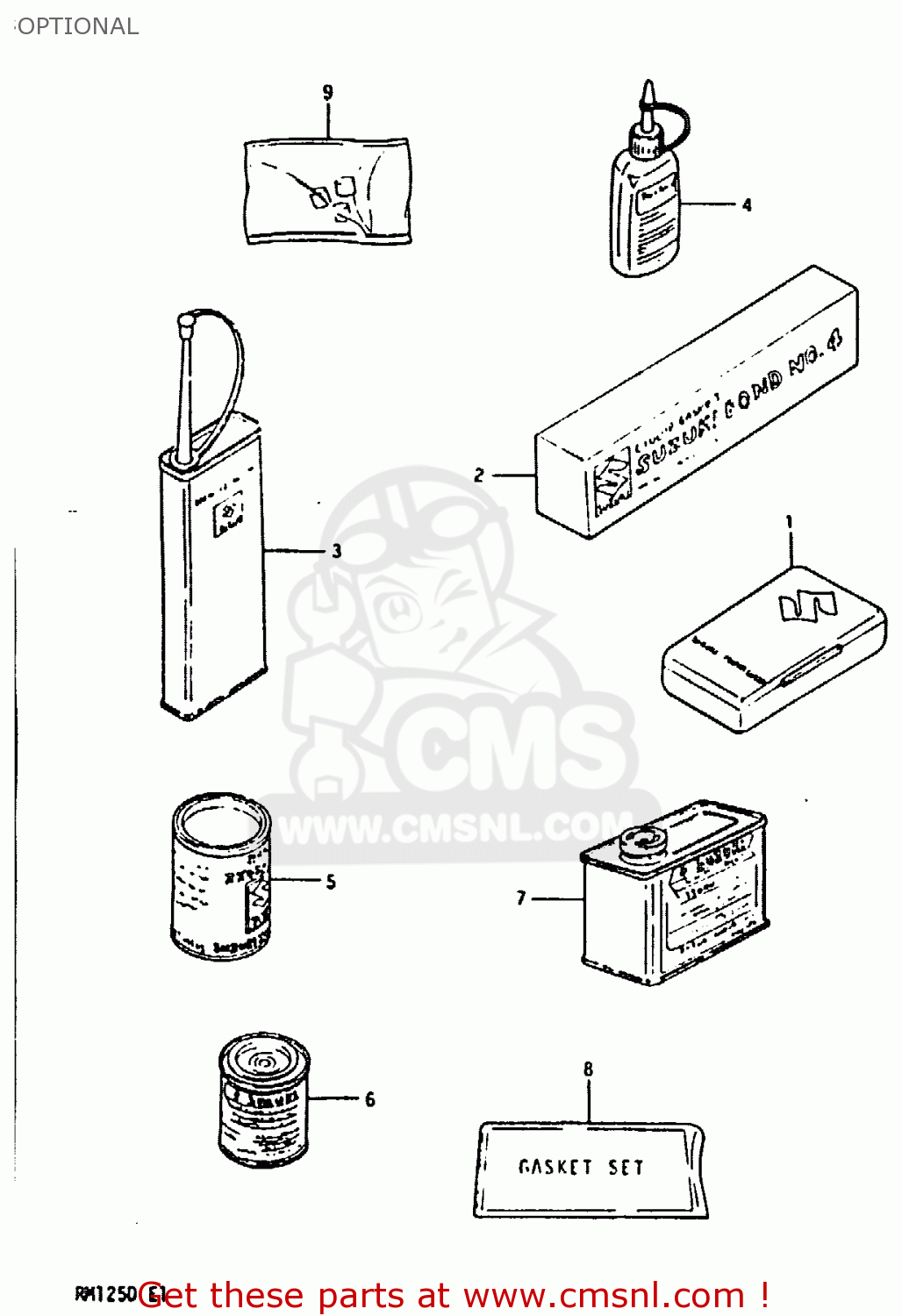 OPTIONAL RM125 1983 (D)