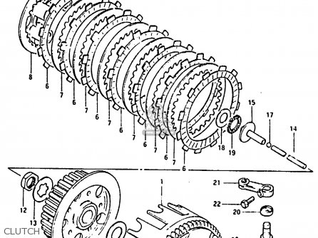 CLUTCH - RM125 1983 (D)