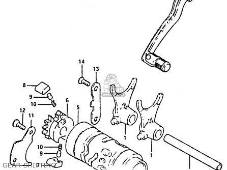 GEAR SHIFTING - RM125 1983 (D)