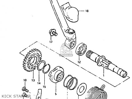 KICK STARTER - RM125 1983 (D)
