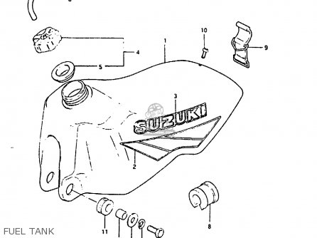 FUEL TANK - RM125 1983 (D)