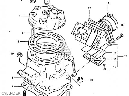 CYLINDER - RM125 1983 (D)