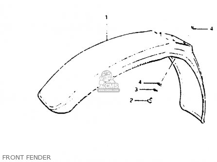 FRONT FENDER - RM125 1983 (D)