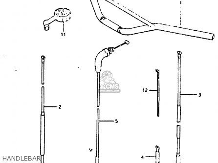 HANDLEBAR - RM125 1983 (D)