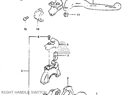 RIGHT HANDLE SWITCH - RM125 1983 (D)
