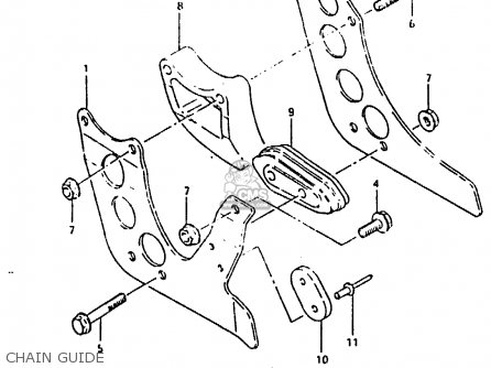 CHAIN GUIDE - RM125 1983 (D)