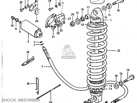 SHOCK ABSORBER - RM125 1983 (D)