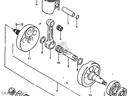 CRANKSHAFT - RM125 1983 (D)
