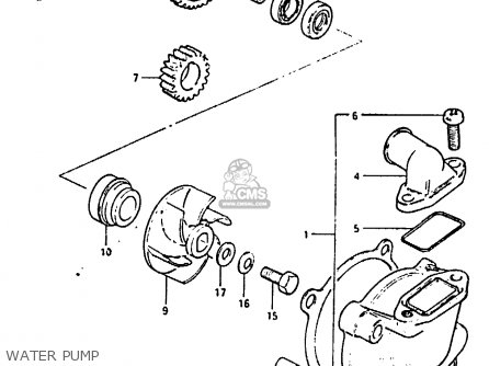 WATER PUMP - RM125 1983 (D)