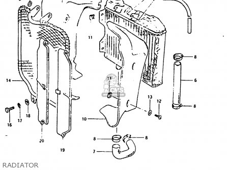 RADIATOR - RM125 1983 (D)