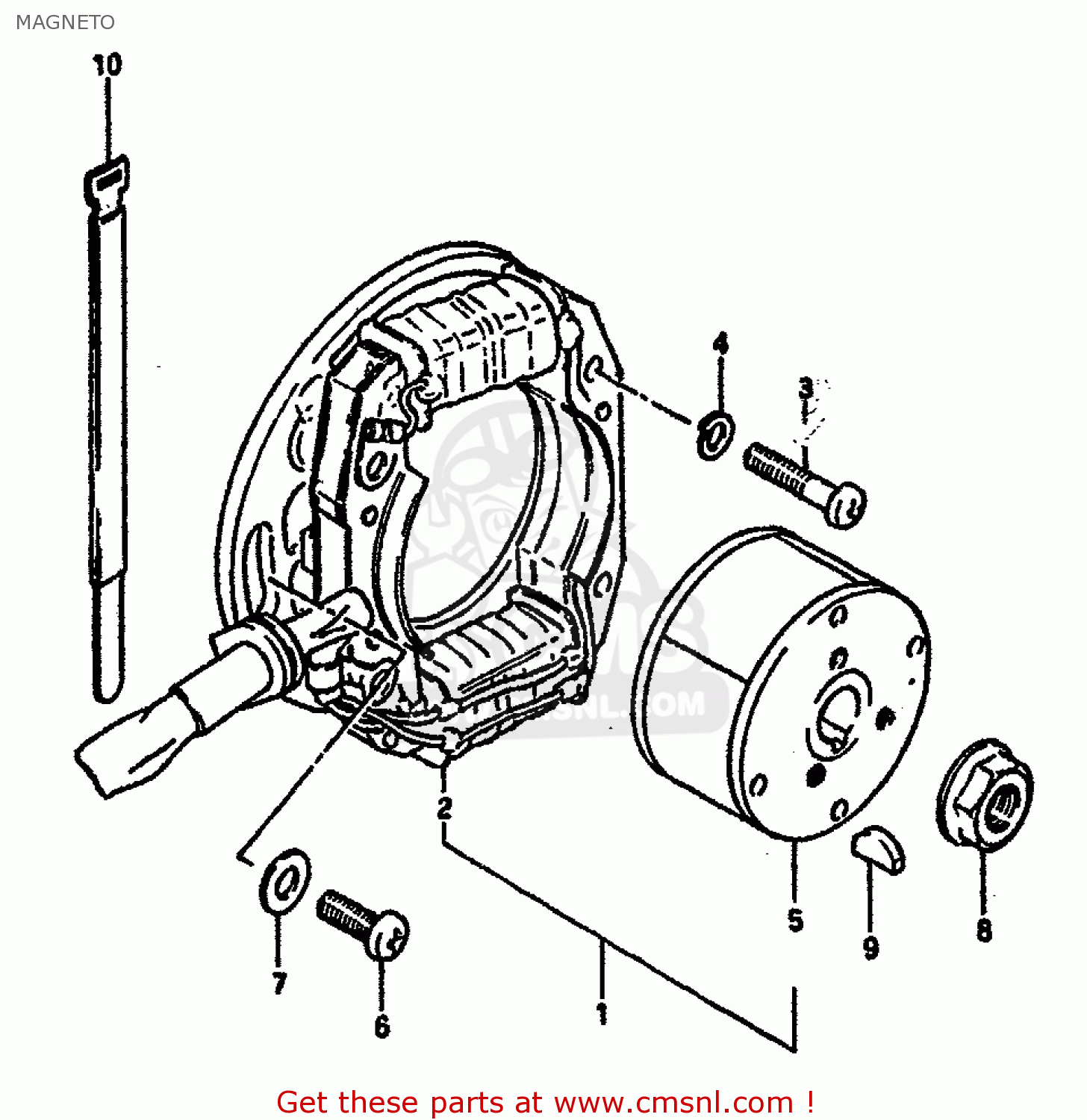MAGNETO RM125 1984 (E) GENERAL FRANCE (E01 E04)